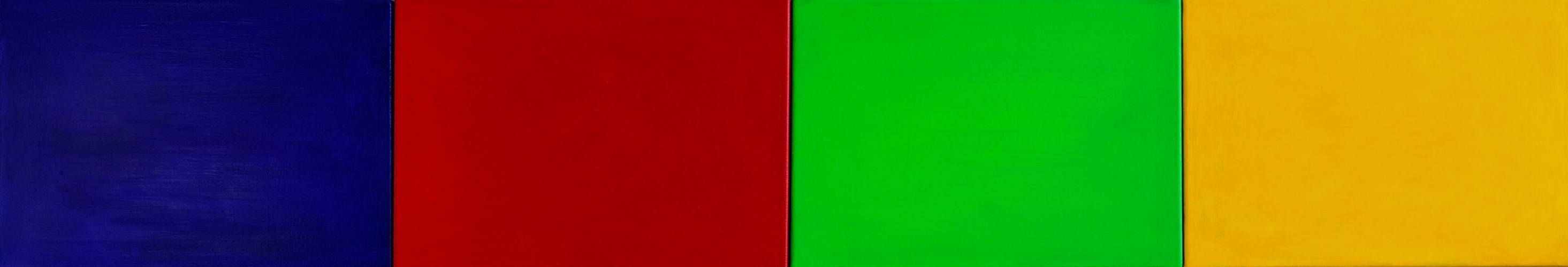 Blau, Rot, Grün und Gelb